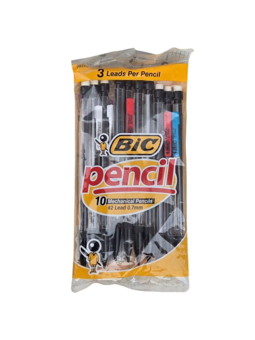 2001 BIC Pencil 10-Pack Mechanical Pencils #2 Lead 0.7mm With 3 Leads Per Pencil